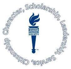 Blue Torch with the words National Junior Honor Society