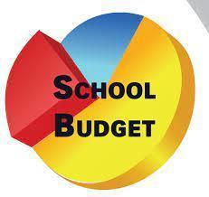 Blue Red Yellow School Budget Circle