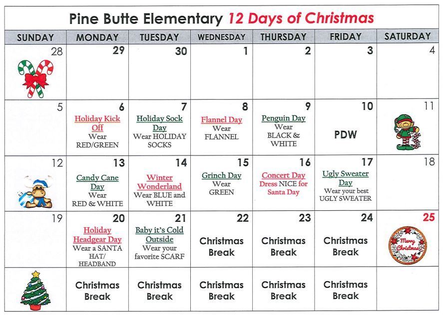 12 Days of Christmas at PBES