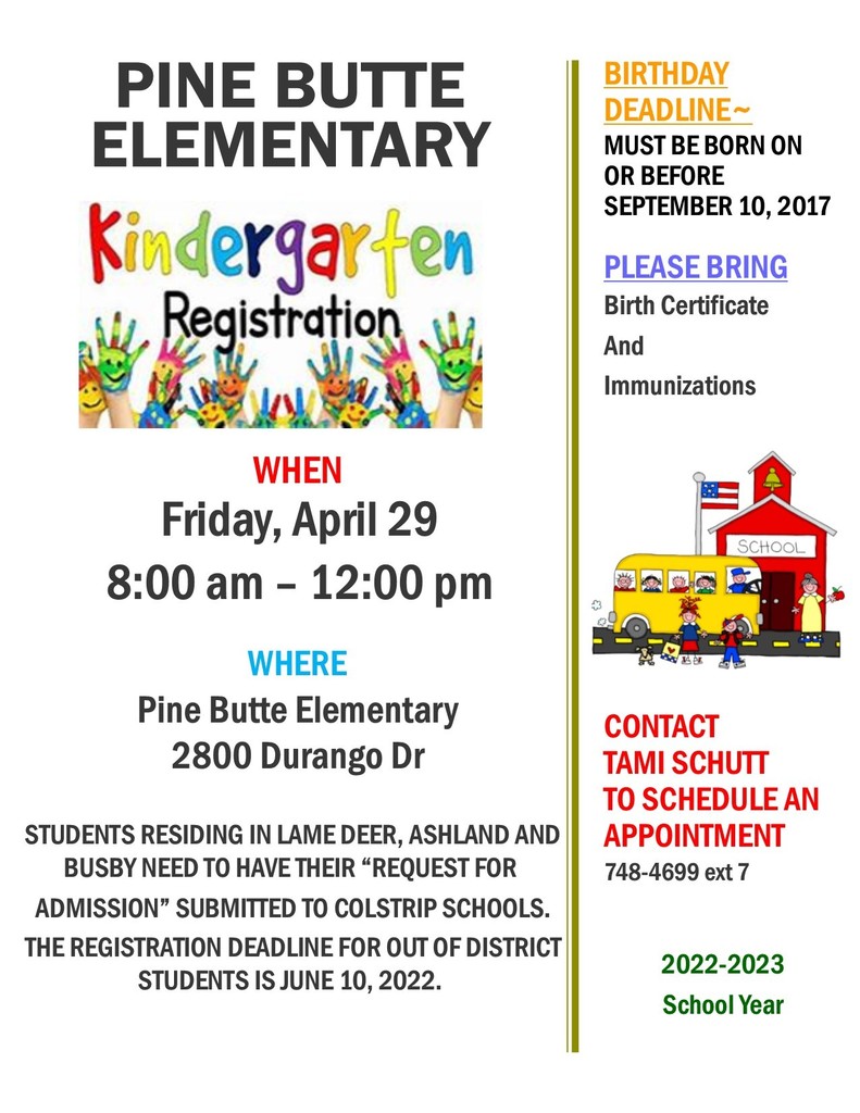 PBES Kinder Registration April 29